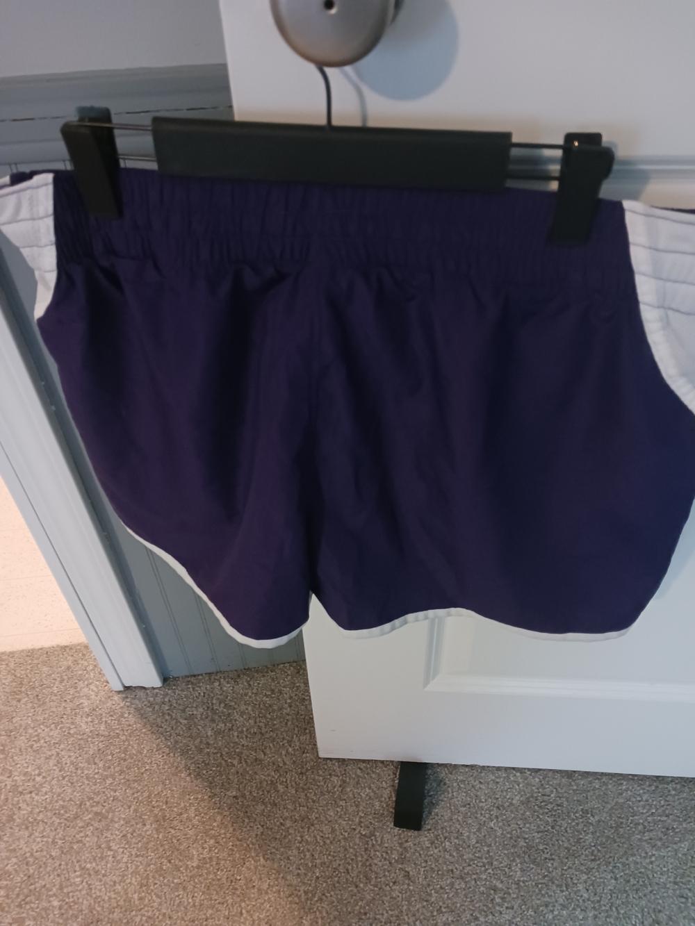 Nike LSU Women's Purple Athletic Shorts with White Trim